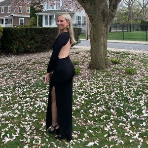 Pretty Little Thing Backless Maxi Dress